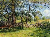 Joseph Decamp Canvas Paintings - Summer Landscape aka Summertime